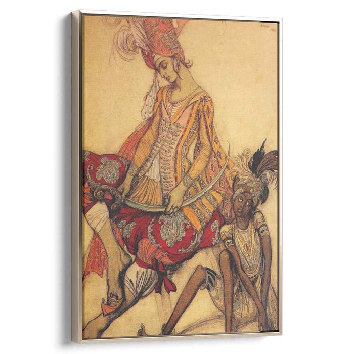 The sleeping beauty eastern prince and his page (1916) by Leon Bakst