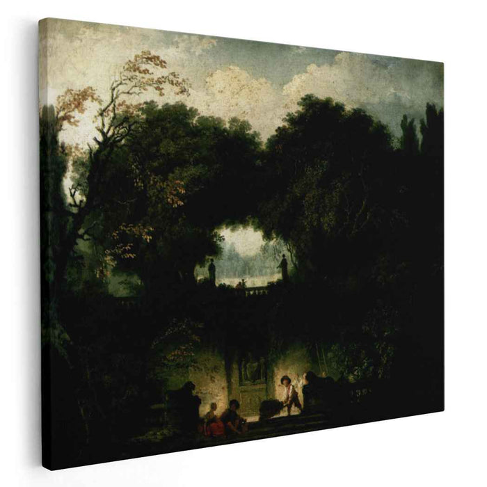 The Small Park (1763) by Jean-Honore Fragonard