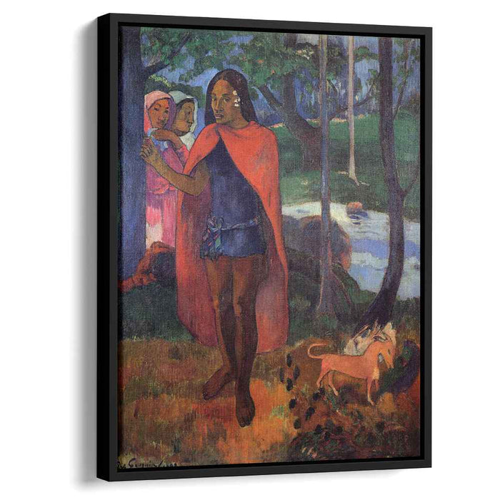 The Sorcerer of Hiva Oa (Marquesan Man in the Red Cape) (1902) by Paul Gauguin