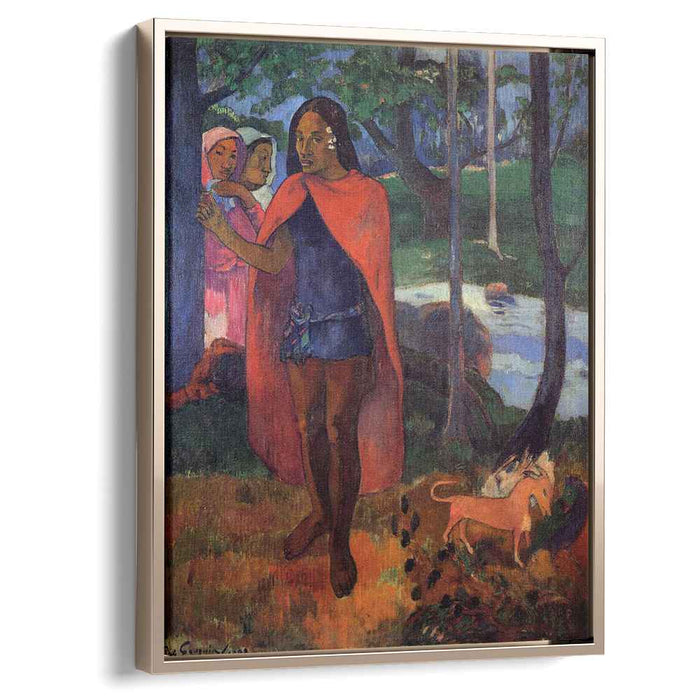 The Sorcerer of Hiva Oa (Marquesan Man in the Red Cape) (1902) by Paul Gauguin