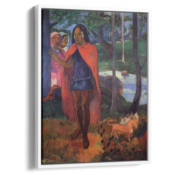 The Sorcerer of Hiva Oa (Marquesan Man in the Red Cape) (1902) by Paul Gauguin