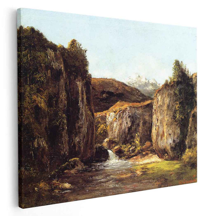 The Source among the Rocks of the Doubs (1871) by Gustave Courbet
