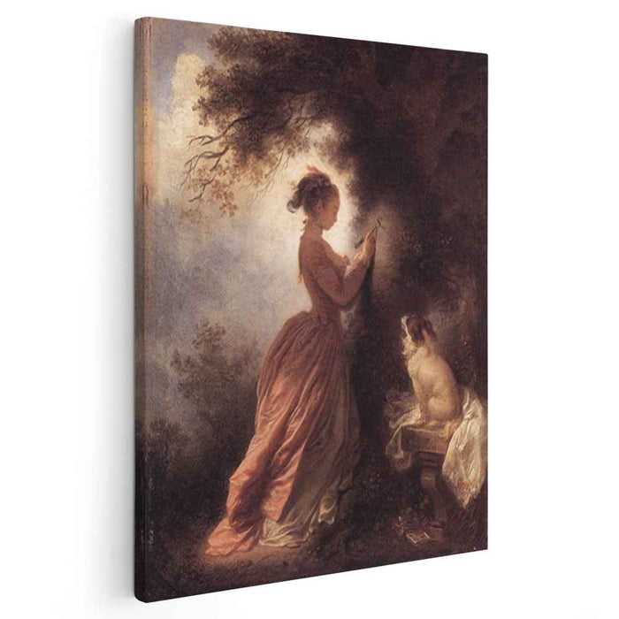 The Souvenir (1778) by Jean-Honore Fragonard