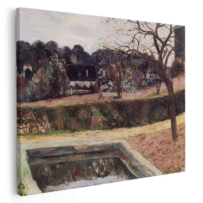 The square pond (1884) by Paul Gauguin