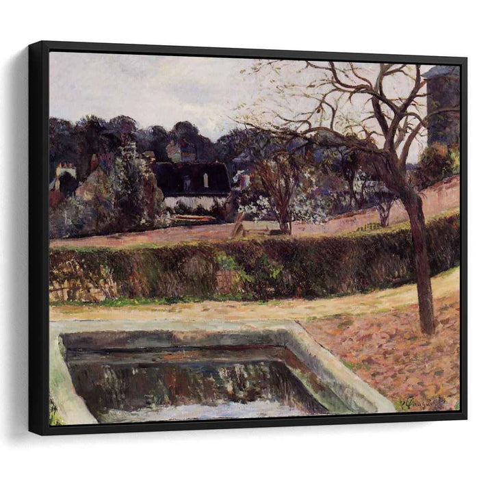 The square pond (1884) by Paul Gauguin