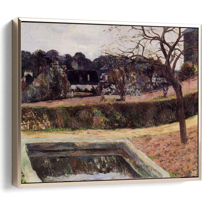 The square pond (1884) by Paul Gauguin