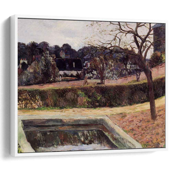 The square pond (1884) by Paul Gauguin