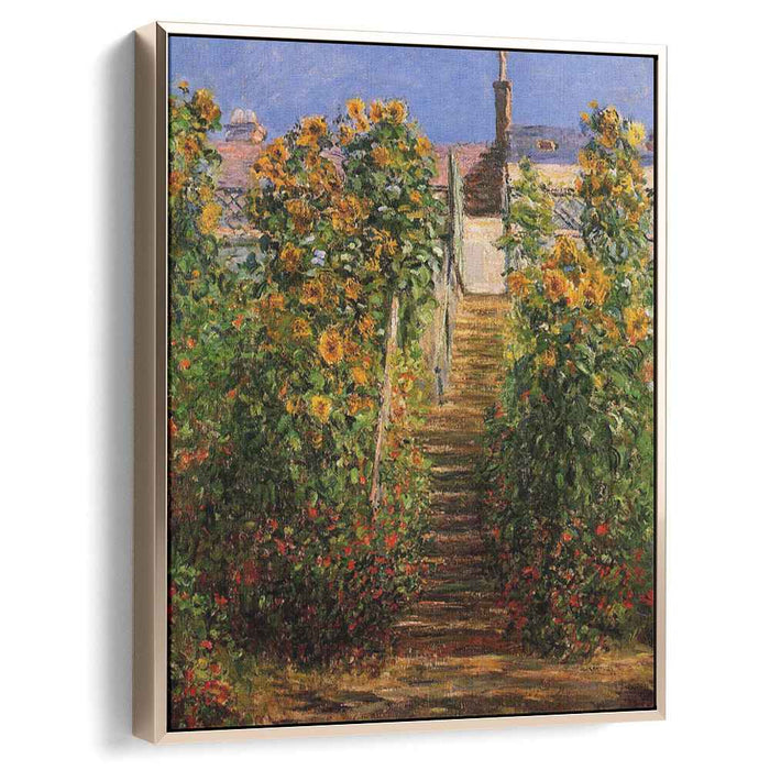 The Steps at Vetheuil (1881) by Claude Monet