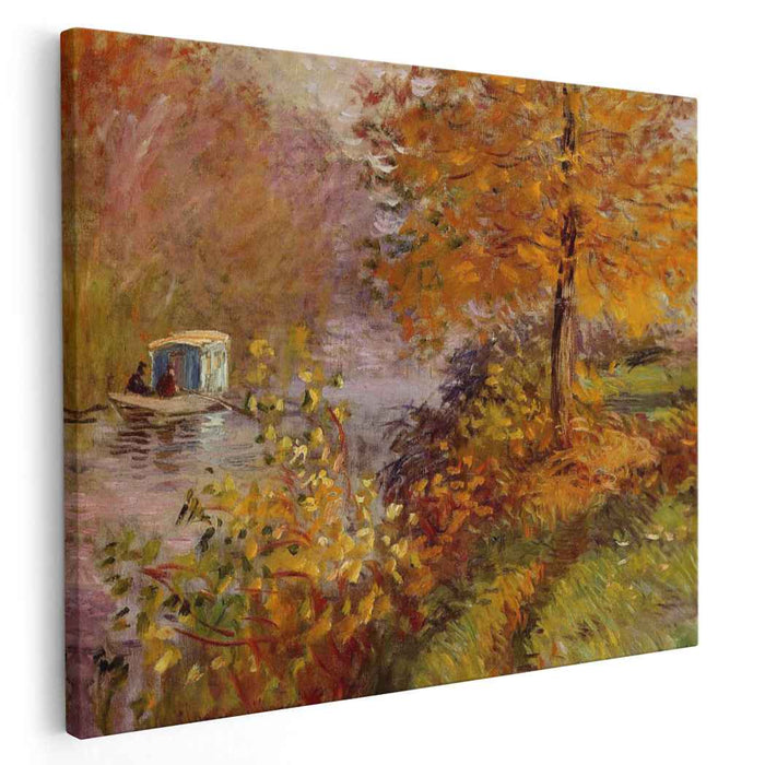The Studio Boat (1876) by Claude Monet