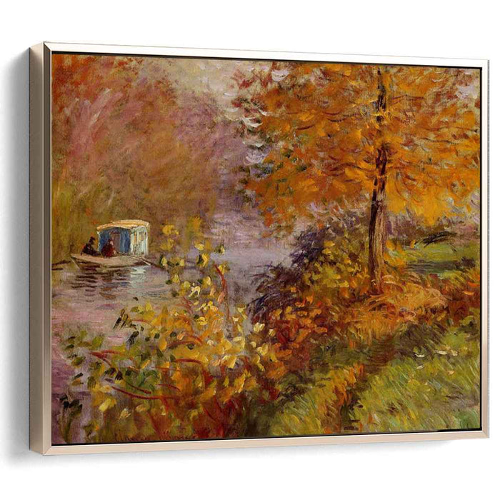 The Studio Boat (1876) by Claude Monet