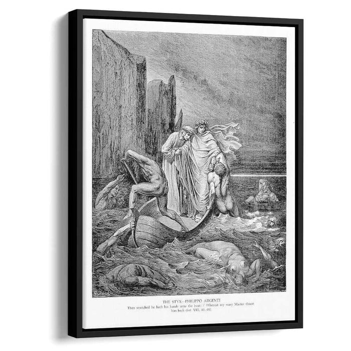 The Styx--Philippo Argenti by Gustave Dore