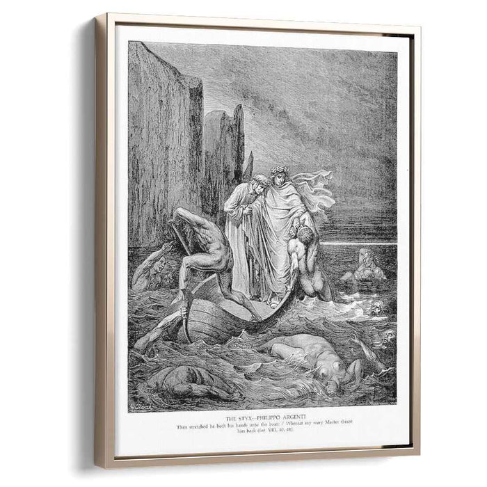 The Styx--Philippo Argenti by Gustave Dore
