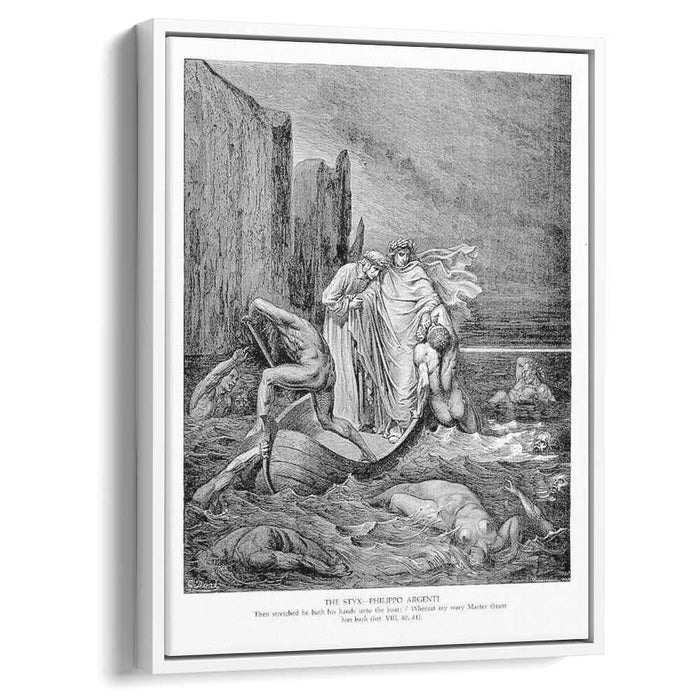 The Styx--Philippo Argenti by Gustave Dore