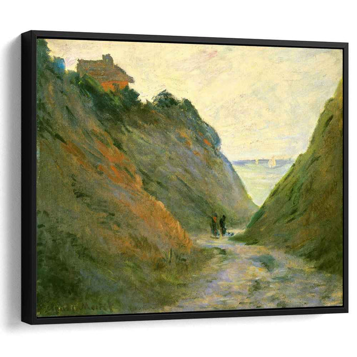 The Sunken Road in the Cliff at Varangeville (1882) by Claude Monet