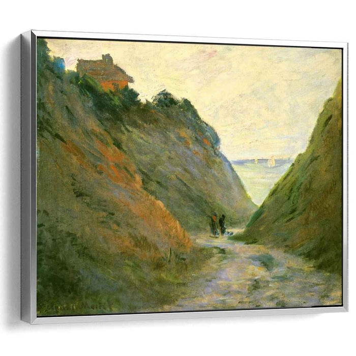 The Sunken Road in the Cliff at Varangeville (1882) by Claude Monet