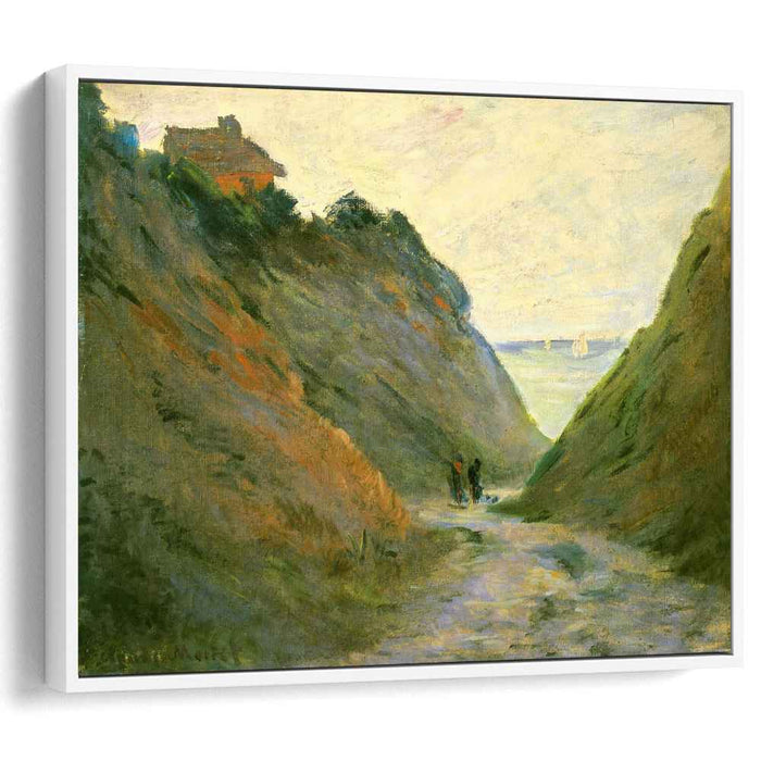 The Sunken Road in the Cliff at Varangeville (1882) by Claude Monet