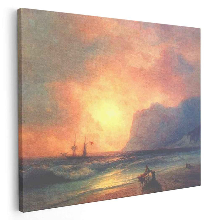 The sunset on sea (1866) by Ivan Aivazovsky