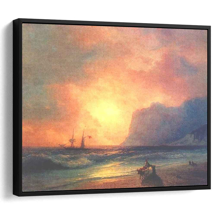 The sunset on sea (1866) by Ivan Aivazovsky