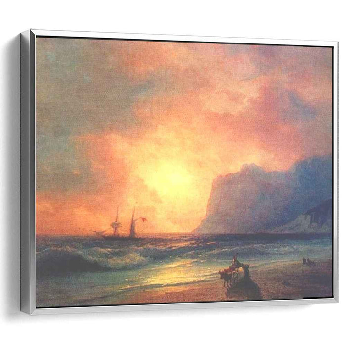 The sunset on sea (1866) by Ivan Aivazovsky