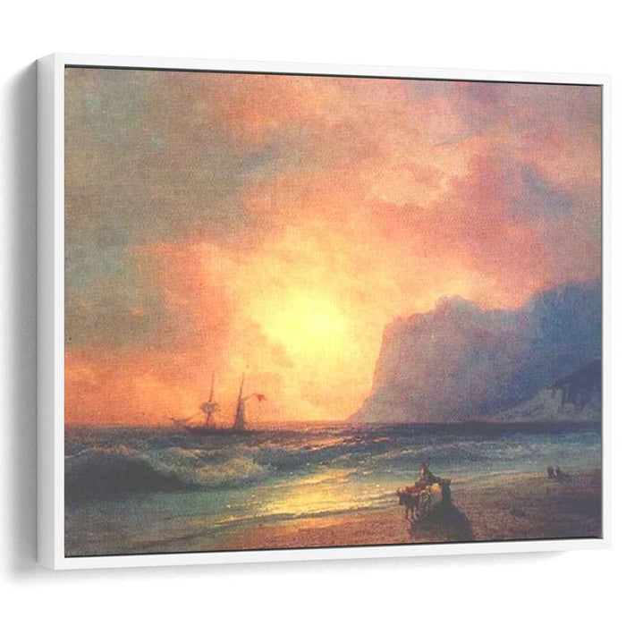 The sunset on sea (1866) by Ivan Aivazovsky