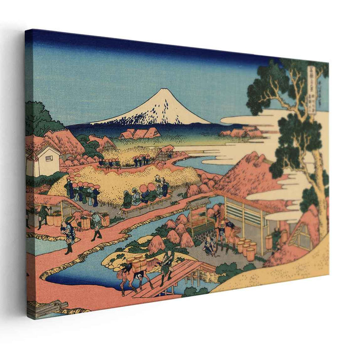 The Tea plantation of Katakura in the Suruga province by Katsushika Hokusai
