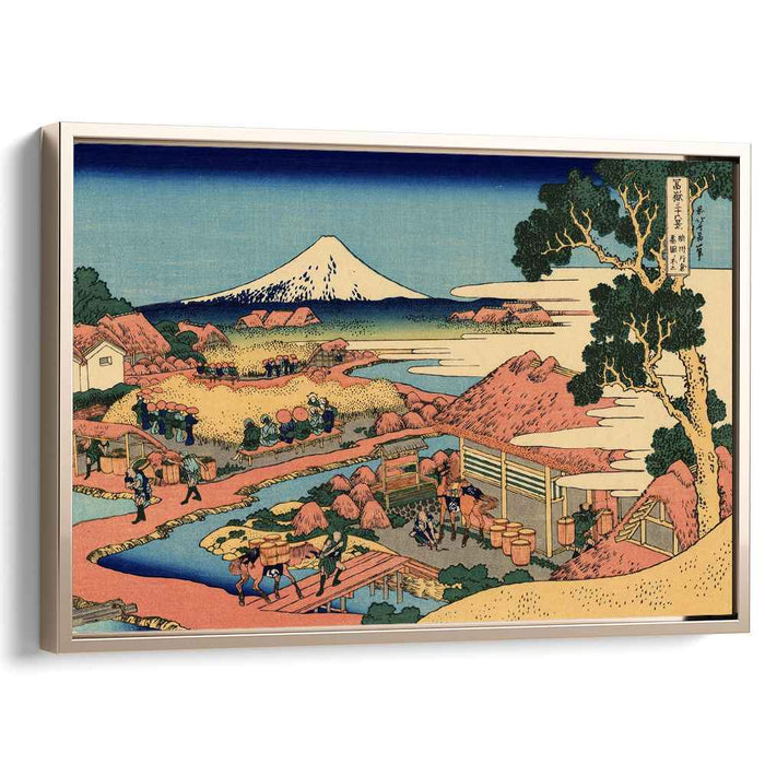 The Tea plantation of Katakura in the Suruga province by Katsushika Hokusai