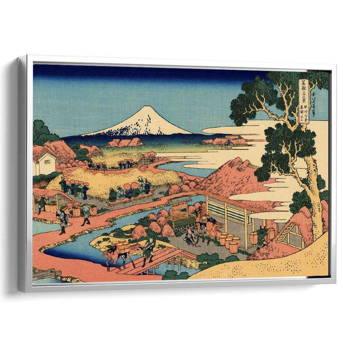 The Tea plantation of Katakura in the Suruga province by Katsushika Hokusai