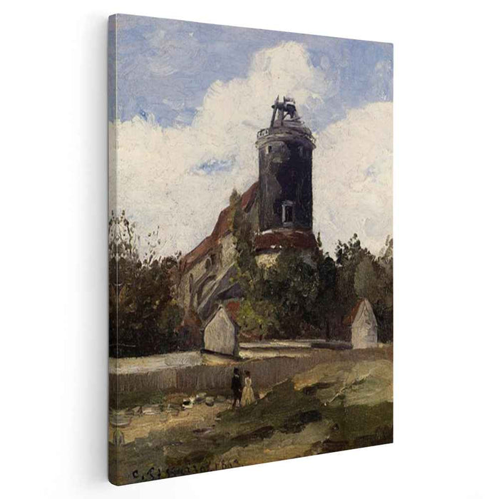 The Telegraph Tower at Montmartre (1863) by Camille Pissarro