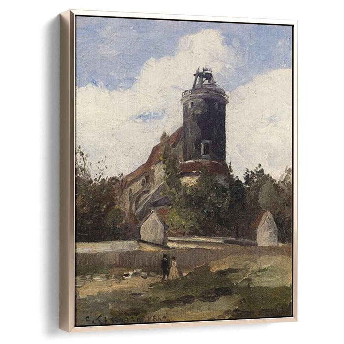 The Telegraph Tower at Montmartre (1863) by Camille Pissarro