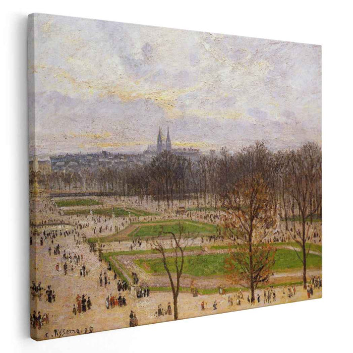 The Tuilleries Gardens Winter Afternoon (1899) by Camille Pissarro