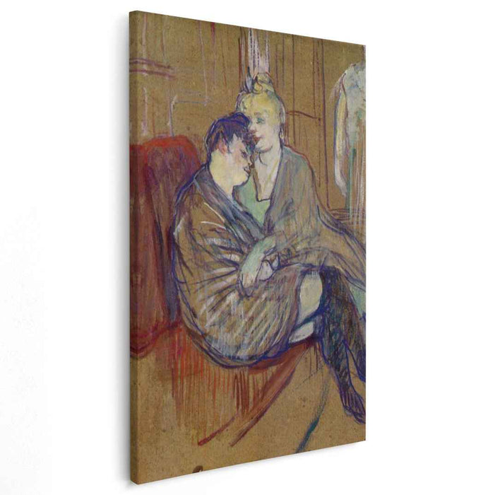The Two Girlfriends (1894) by Henri de Toulouse-Lautrec