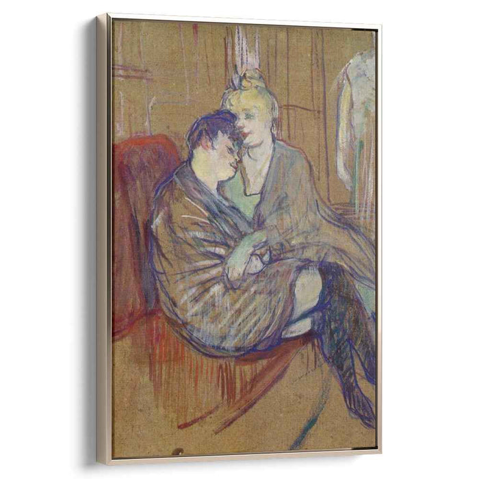 The Two Girlfriends (1894) by Henri de Toulouse-Lautrec