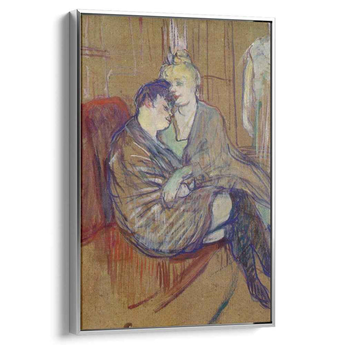 The Two Girlfriends (1894) by Henri de Toulouse-Lautrec