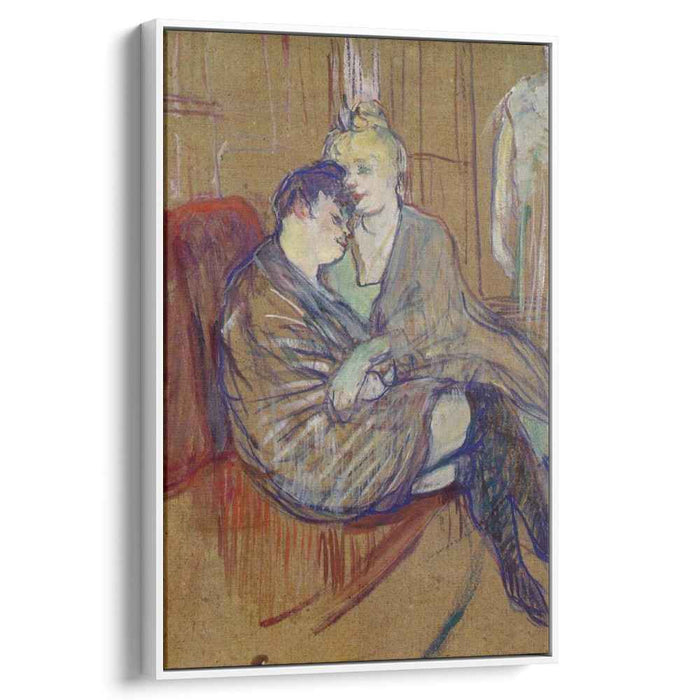 The Two Girlfriends (1894) by Henri de Toulouse-Lautrec