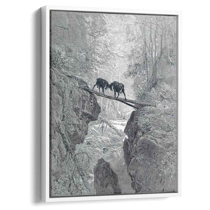 The Two Goats (1868) by Gustave Dore