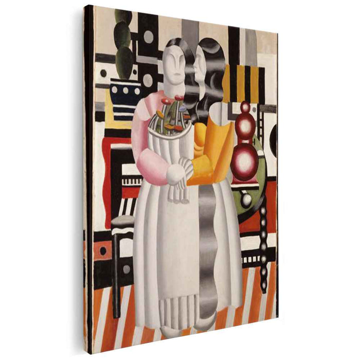 The two women bouquet (1921) by Fernand Leger