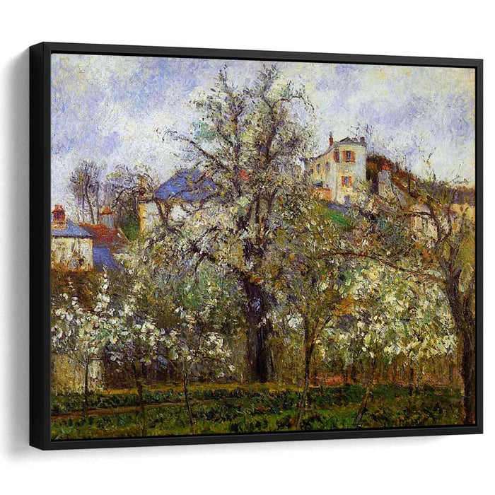 The Vegetable Garden with Trees in Blossom, Spring, Pontoise by Camille Pissarro