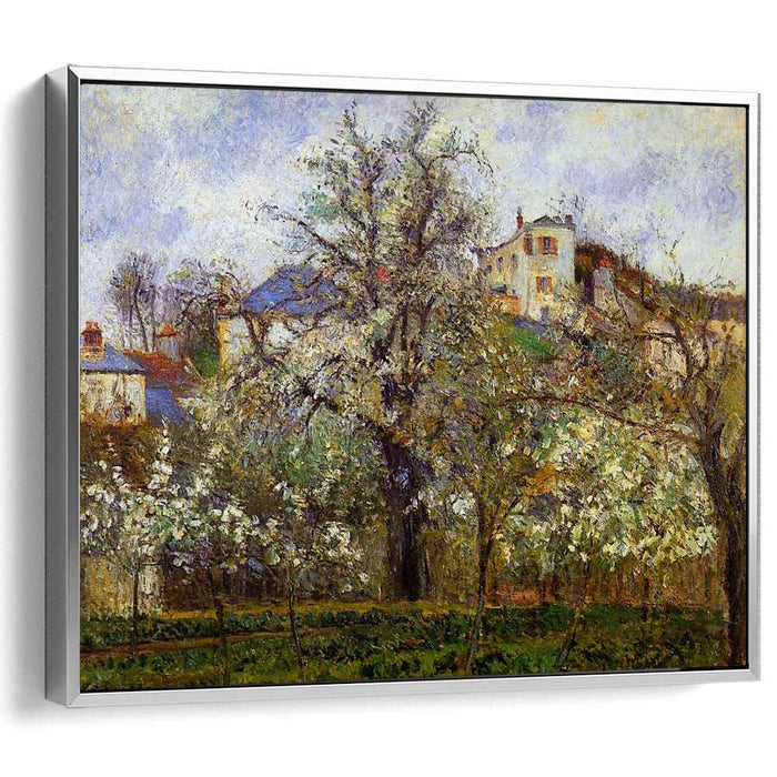 The Vegetable Garden with Trees in Blossom, Spring, Pontoise by Camille Pissarro