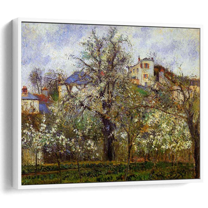 The Vegetable Garden with Trees in Blossom, Spring, Pontoise by Camille Pissarro