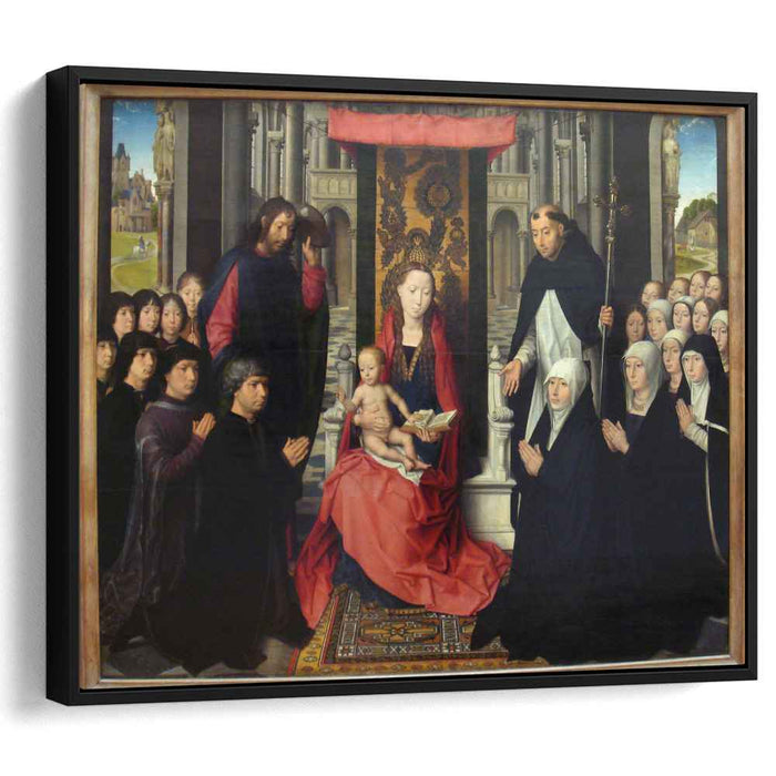 The Virgin and Child with St. James and St. Dominic Presenting the Donors and their Family, known as the Virgin of Jacques Floreins by Hans Memling