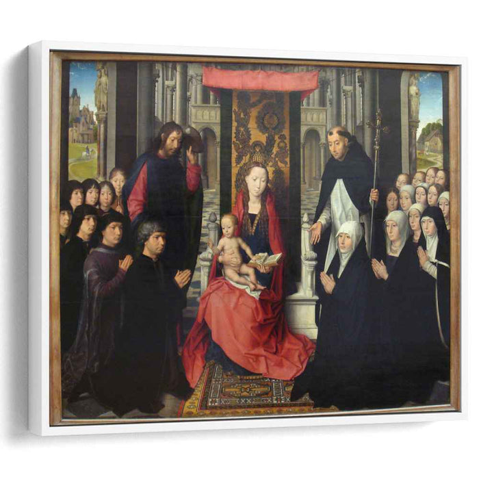 The Virgin and Child with St. James and St. Dominic Presenting the Donors and their Family, known as the Virgin of Jacques Floreins by Hans Memling