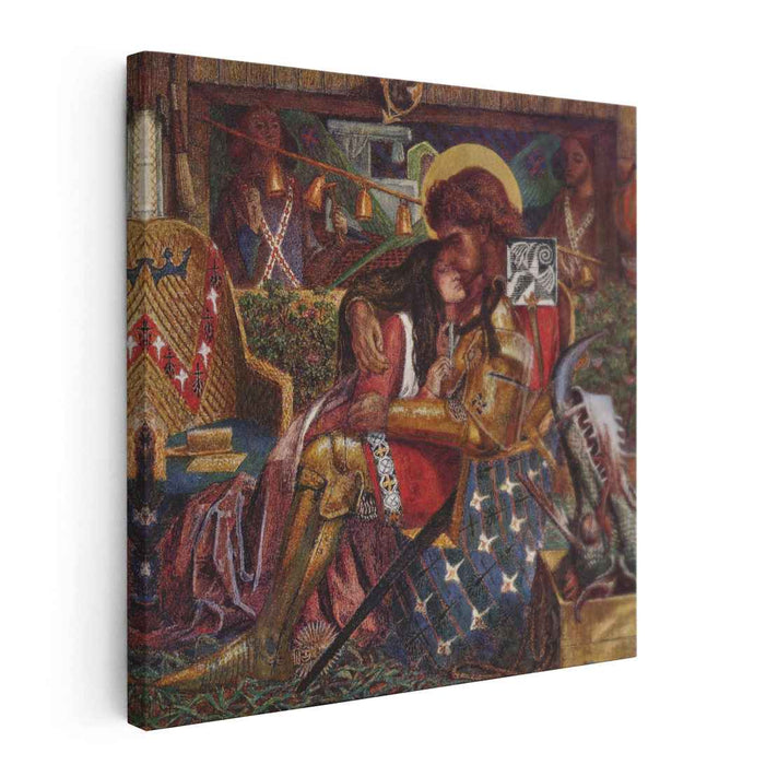 The wedding of Saint George and Princess Sabra (1857) by Dante Gabriel Rossetti