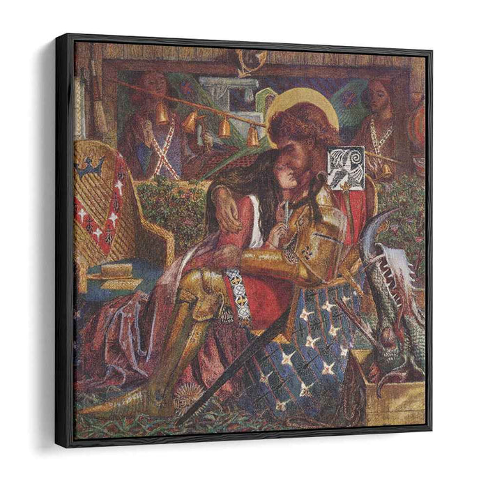 The wedding of Saint George and Princess Sabra (1857) by Dante Gabriel Rossetti