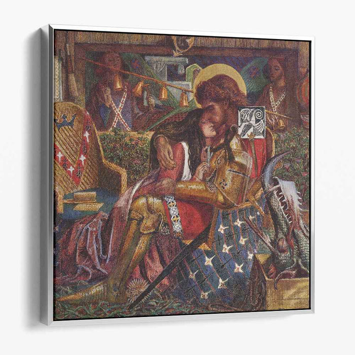 The wedding of Saint George and Princess Sabra (1857) by Dante Gabriel Rossetti