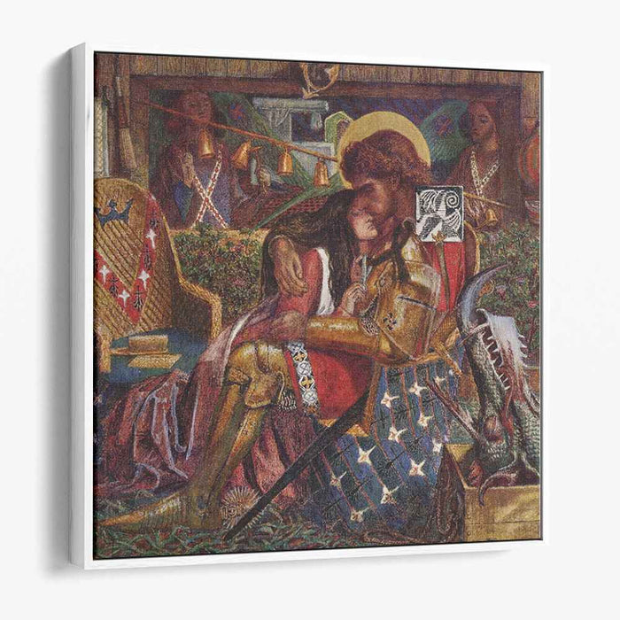 The wedding of Saint George and Princess Sabra (1857) by Dante Gabriel Rossetti