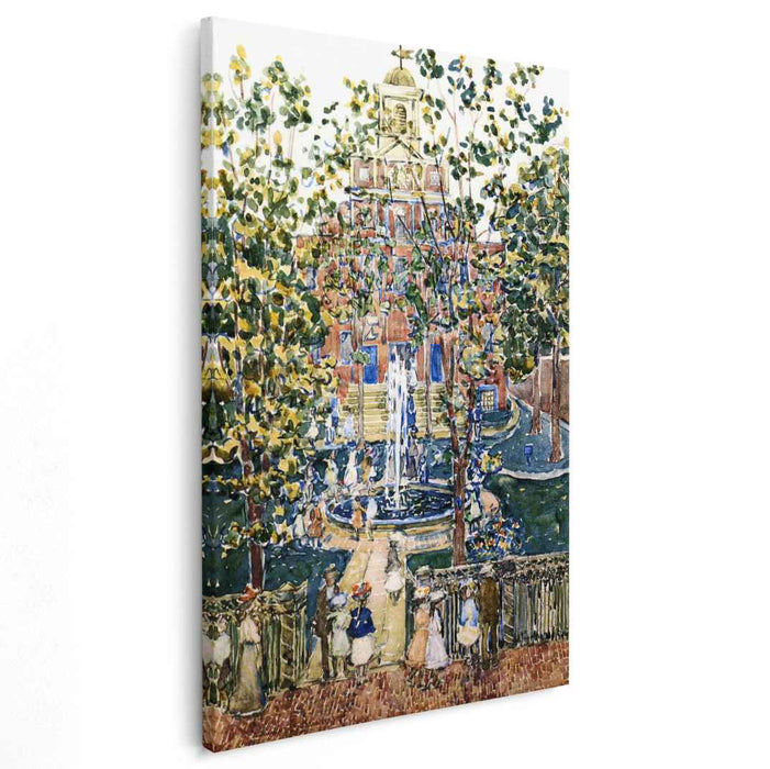 The West Church (also known as Fountain at the West Church, Boston) by Maurice Prendergast