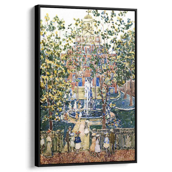 The West Church (also known as Fountain at the West Church, Boston) by Maurice Prendergast