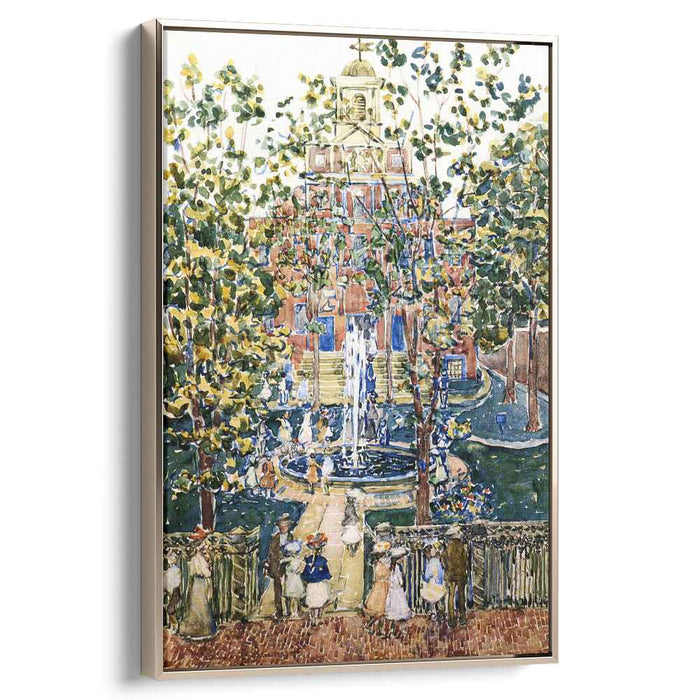 The West Church (also known as Fountain at the West Church, Boston) by Maurice Prendergast