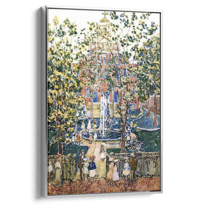The West Church (also known as Fountain at the West Church, Boston) by Maurice Prendergast