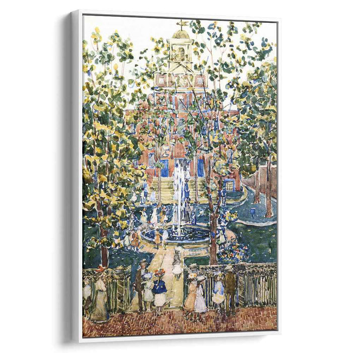 The West Church (also known as Fountain at the West Church, Boston) by Maurice Prendergast